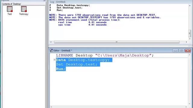 SAS Opening and Importing Data смотреть онлайн