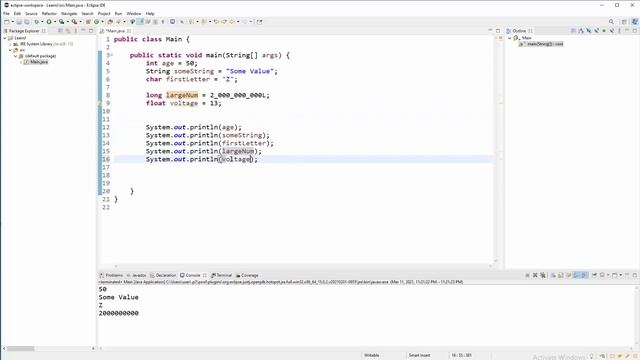 Java Tutorial - 4 - Data Types смотреть онлайн
