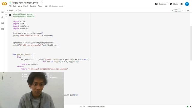 Program untuk mengidentifikasi Hostname, IP dan MAC Address, gateway dan bandwith смотреть онлайн