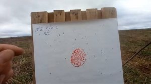 Эксперимент: Отстрел тестовых патронов с кольцом Элея (1 кольцо) из ружья ИЖ 27