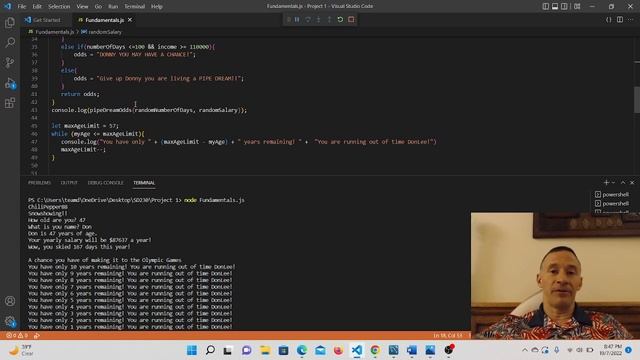 Letting Go of My Olympic Skiing Pipe Dream by Learning JavaScript Fundamentals смотреть онлайн