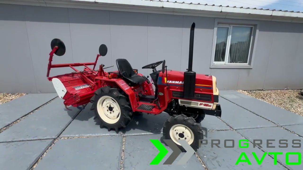 Компактный помощник Минитрактор Yanmar F15 D с почвофрезой смотреть онлайн