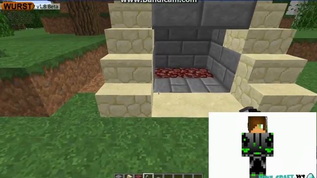 Постройка Красивого камина в MineCraft 1.7.2 смотреть онлайн