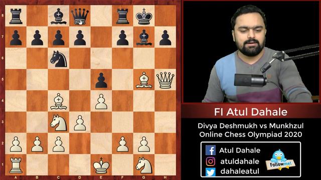 Divya's 15 moves Miniature! Alpha Zero| Divya Deshmukh vs Munkhzul | Online Chess Olympiad 2020 смотреть онлайн