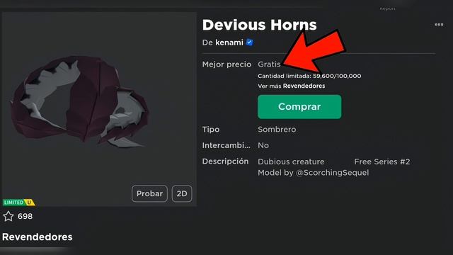 RAPIDO CONSIGUE YA! NUEVO LÍMITED GRATIS HORNS LÍMITED\U ROBLOX ? смотреть онлайн