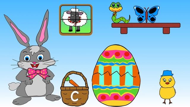 Easter Phonics - Phase 2 and 3 CVC words - Easter Egg Factory смотреть онлайн