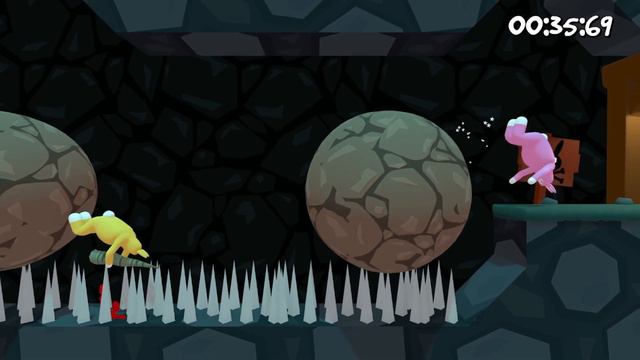 Один уровень, два зайца и много боли! Super Bunny Man (перезалив) смотреть онлайн