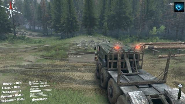 SpinTires карта побережье ищем пилораму смотреть онлайн