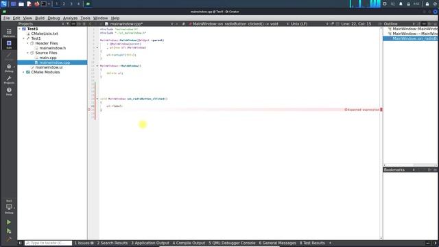Radio Button QT. смотреть онлайн