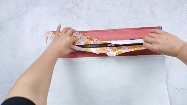 DIY tote bag. Recessed zipper tote bag tutorial. смотреть онлайн