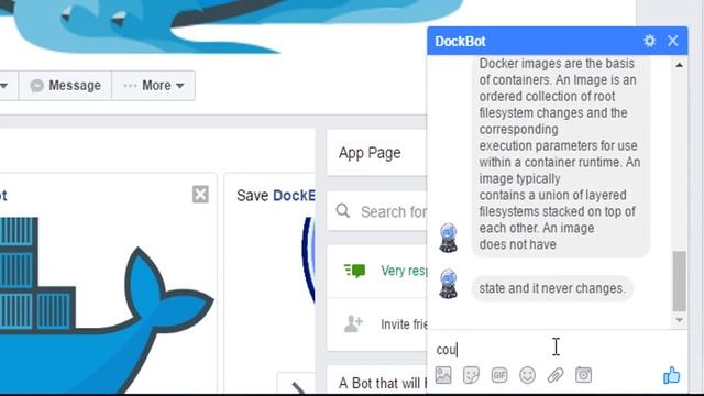 DockBot, a Facebook Messenger ChatBot For Learning Docker смотреть онлайн
