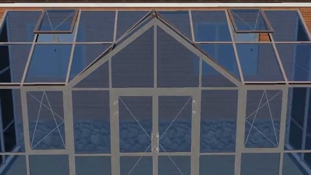 3D визуализация зимнего сада. смотреть онлайн