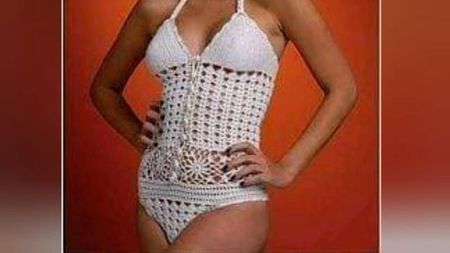 284.❤Вяжем пляжные топы и купальники. ❤Схемы узоров. смотреть онлайн