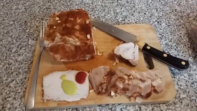 Карбонат свиной. Варёный потом специи. смотреть онлайн