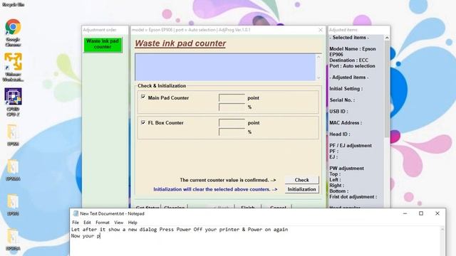 Epson EP906, EP906A, EP976, EP976A Resetter Free Download смотреть онлайн