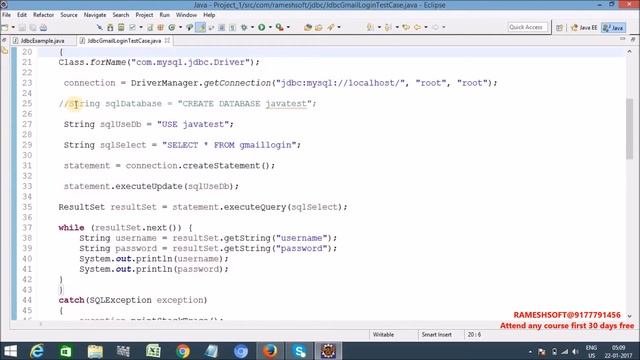 RAMESHSOFT:How to use Data base in Selenium||Database testing||Selenium in Realtime смотреть онлайн