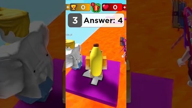 banana cat playing math race! #roblox #shorts смотреть онлайн