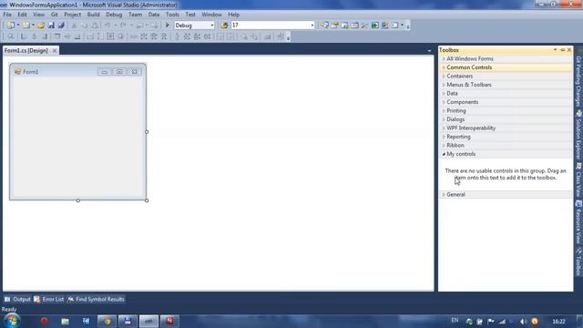 VS2010 - Как добавить элемент управления в toolbar.mp4 смотреть онлайн