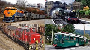 Учим цвета и поезда для самых маленьких  Обучающее видео о железнодорожном транспорте