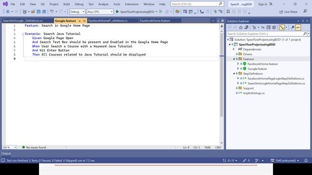 SpecFlow Tutorial-BDD-Selenium WebDriver with C#-Create Multiple Feature Files & Scenarios-Session смотреть онлайн