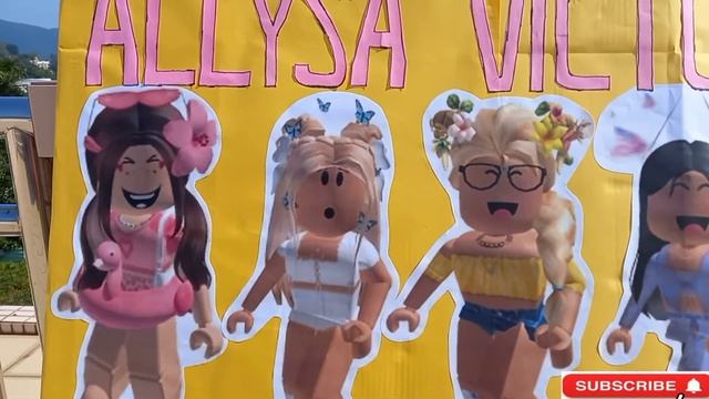 Roblox Theme Party DIY, Roblox Girl Backdrop смотреть онлайн