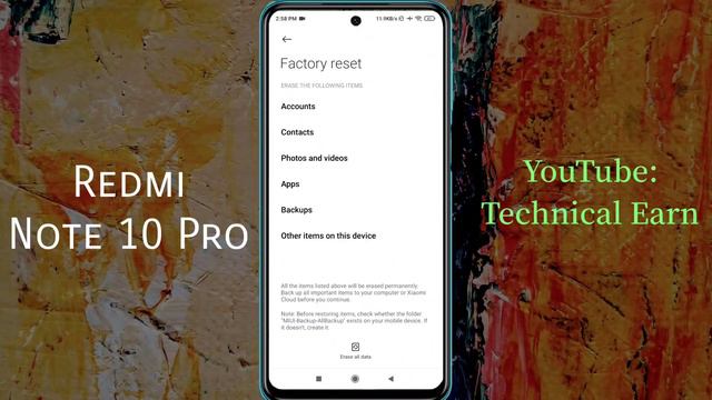 How to Reset Settings in Redmi Note 10 Pro | Redmi Note 10 Pro Settings Reset Kaise Kare смотреть онлайн