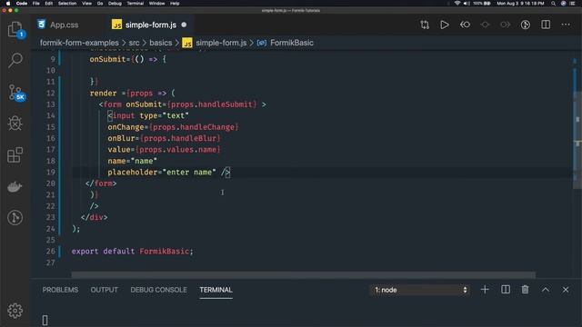 React Formik Getting Started Formik Component #03 смотреть онлайн