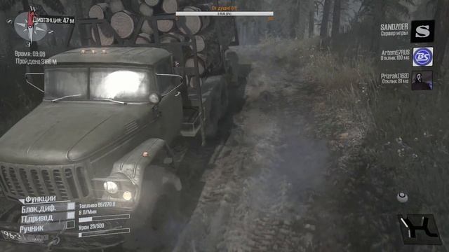 Spintires: MudRunner - Болото (режим Симулятор) смотреть онлайн