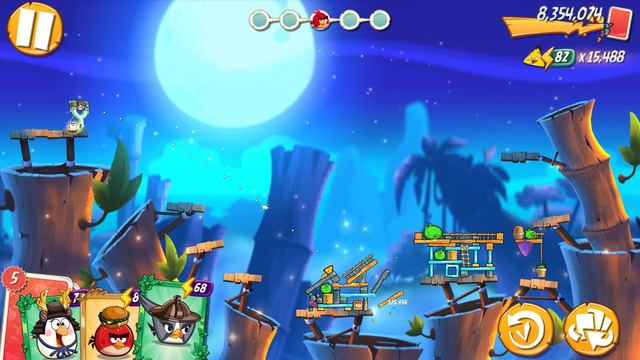 Angry Birds 2 - Level 235 (Bamboo Forest / Misty Mire) смотреть онлайн