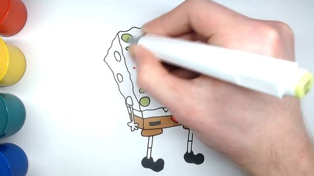 Губка Боб — рисуем мультики для детей. Как нарисовать Спанч Боба смотреть онлайн