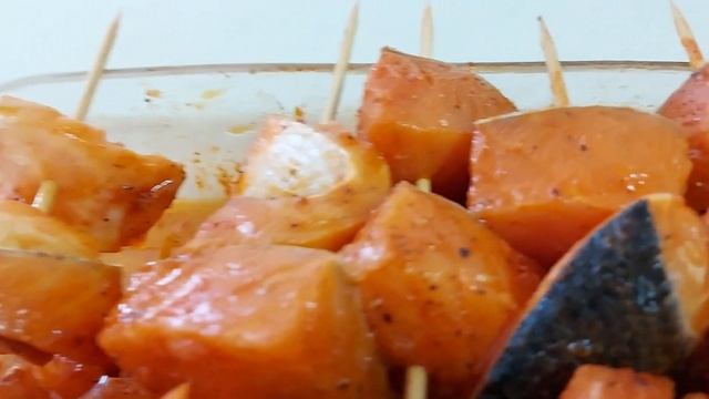 Grill Ninja!!!Шашлыки из семги!!!Grill Ninja !!! Salmon kebabs !!! смотреть онлайн