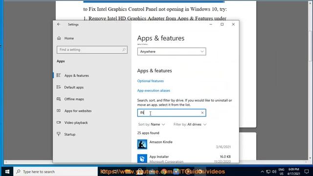 Fix Intel Graphics Control Panel not opening in Windows 10 смотреть онлайн