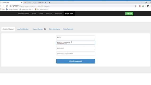 Gym Management System Project in PHP смотреть онлайн