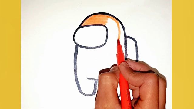 How to Draw and Paint AMONG US Game Character (using marker pen) смотреть онлайн