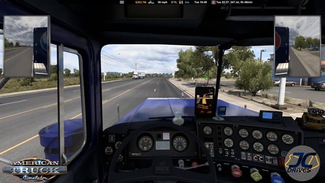 American Truck Simulator - Texas Day #3 - Mack Superliner - Amarillo to Wichita Falls смотреть онлайн
