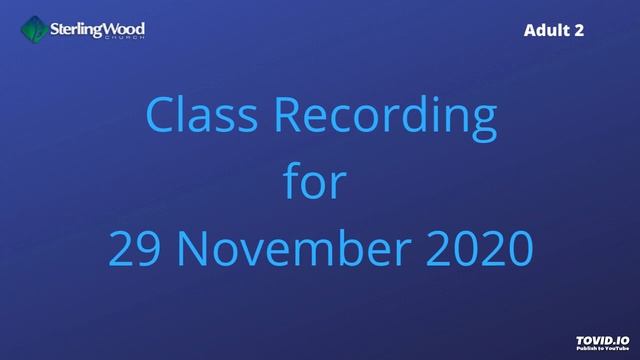 2020 11 29 SWC Adult II Class смотреть онлайн