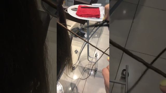 Стрижка горячими ножницами.