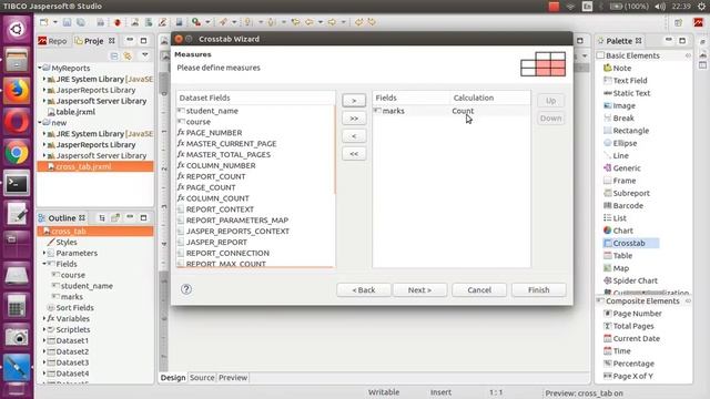Jasper Reports Cross Tab for dynamic columned report смотреть онлайн
