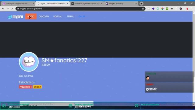 Proyecto MyPRO #11 | Proyecto en desarrollo | Discord OAuth2 / JS / NODEJS / SQLITE3 смотреть онлайн