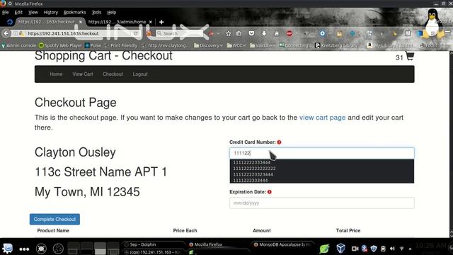 Node Shopping Cart Application смотреть онлайн