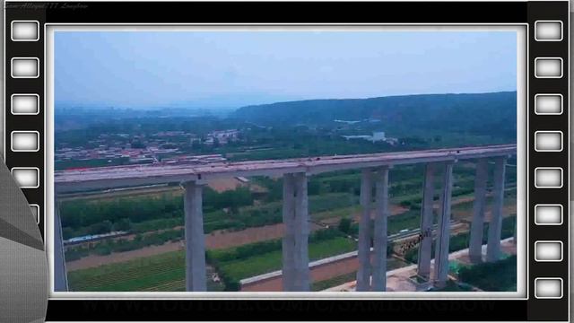 Китай. Строительство огромного моста. Потрясающее и грандиозное зрелище смотреть онлайн