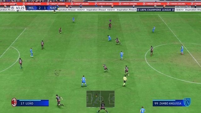 Milan vs Napoli | 1/4 Final | League Champions | I5 13600KF | RTX 3080 смотреть онлайн