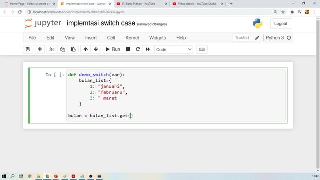 Implementasi Konsep Switch - Case di Python | Basic Python | Pemrograman Dasar Python | Part 29 смотреть онлайн