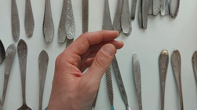 Столовые и десертные ложки из нержавейки СССР смотреть онлайн