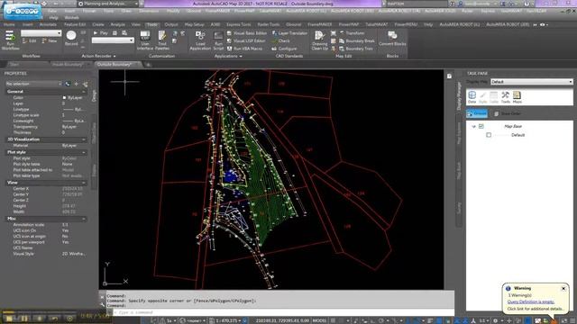 AutoCAD MAP 3D TIP - Boundary trim смотреть онлайн