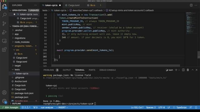 Anchor cookbook - SPL token transfer using CPI смотреть онлайн