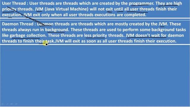 Types Of Thread In Java смотреть онлайн