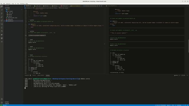 Writing developer's wiki using MKDocs and MKDocstring смотреть онлайн
