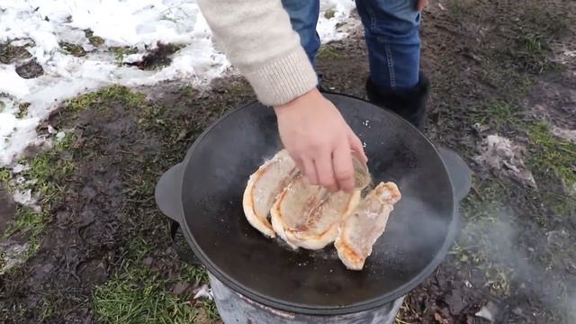 Шницель из свинины на садже смотреть онлайн