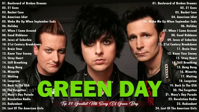 Beest Songs Of G R E E N D A Y🍀 G R E E N D A Y Greatest Hits Full Album смотреть онлайн